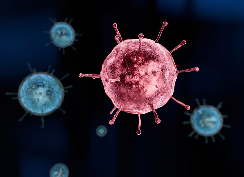 flu virus illustration
